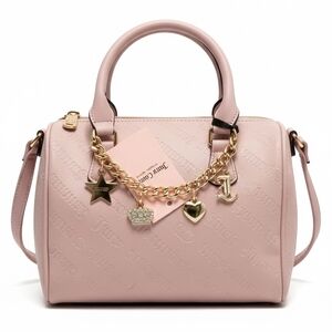 Juicy Couture Light Pink Satchel with Gold Accents